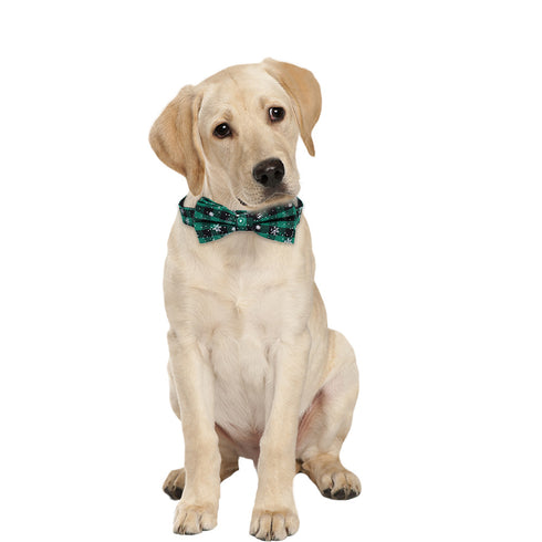 Christmas Classic Plaid Snowflake Dog Collar